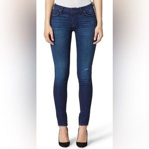 Hudson Women's Krista Low Rise Super Skinny 5 Pocket Blue Denim Jeans Size 27